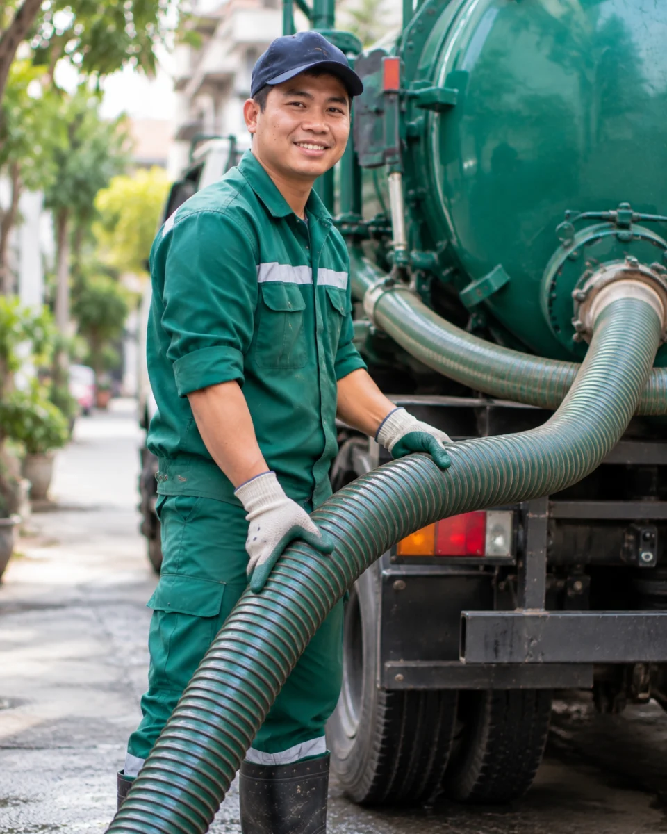 Thợ hút bể phốt Sạch Xanh